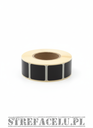 Square stickers for targets 22x22mm 1000pcs black - Range Solutions