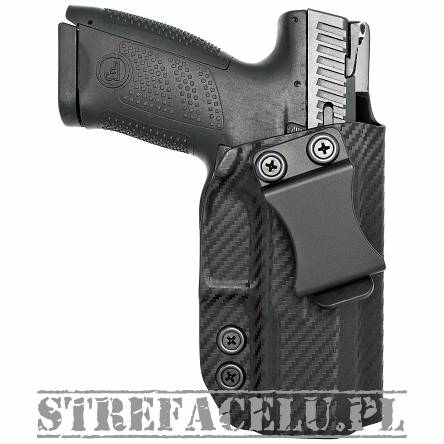 IWB Holster, Compatibility : CZ P-10C, Manufacturer : Concealment Express, Material : Kydex, For Persons : Right Handed, Finish : Carbon