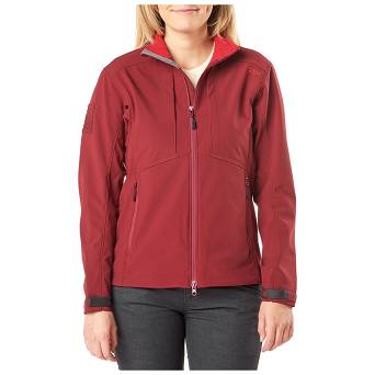 Women's Jacket, Manufacturer : 5.11, Model : Wm Sierra Softshell, Color : Code Red
