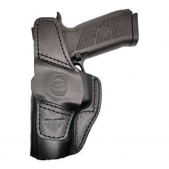 Leather Holster, Manufacturer : Falco Holsters (Slovakia), Type : 2in1 - IWB + OWB, Model : AM02-2331, Hand : Right, Color : Black