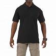 Men's Polo, Manufacturer : 5.11, Model : Utility Short Sleeve Polo, Color : Black