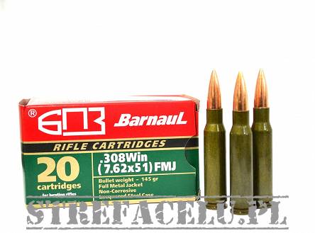 Cartridges, Manufacturer : Barnaul, Caliber : 7.62×51 / .308 WIN