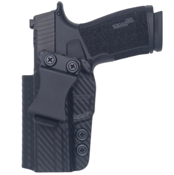 IWB Holster, Compatibility : P365 XMACRO OR, Manufacturer : Concealment Express, Material : Kydex, For Persons : Left Handed, Finish : Carbon