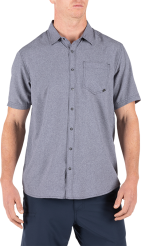 Men's Shirt, Manufacturer : 5.11, Model : Evolution Short Sleeve Shirt, Color : Mystic Heather