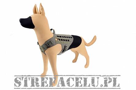 Dog Harness, Manufacturer : Raptor Tactical (USA), Model : K9 Drago Harness, Color : Ranger Green, (Size Selection)