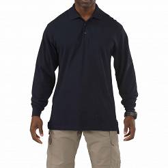 Men's Polo, Manufacturer : 5.11, Model : Professional Long Sleeve Polo, Color : Dark Navy