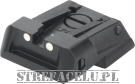 Rear sight adjustable White Dots LPA - Tanfoglio Force, Compact EAA Witness, Jericho;  Combat (12mm)