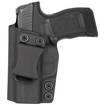 IWB Holster, Compatibility : Sig Sauer P365, Manufacturer : Concealment Express, Material : Kydex, For Persons : Left Handed, Color : Black