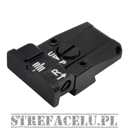 LPA Fully Adjustable White Dot Sight For EAA, Jericho, P9, Tanfoglio – Steel Handgun Sight
