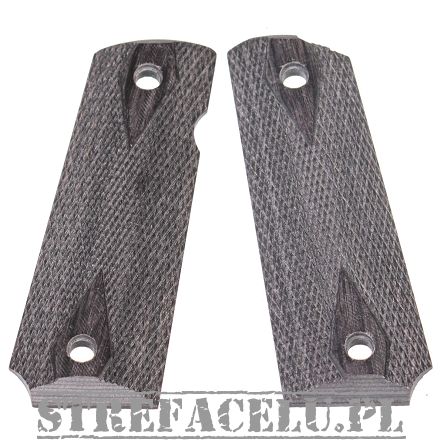 BUL 1911 Checkered Diamond Grey grips FS #30103