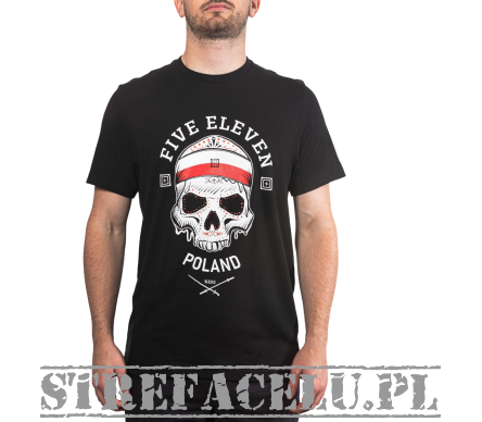 Men's T-shirt, Manufacturer : 5.11, Model : Decorated Skull SS Tee Poland, Color : Black