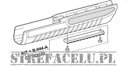 Szyna Weaver do czółenka strzelb Fabarm SDASS/Martial (B-044-A)