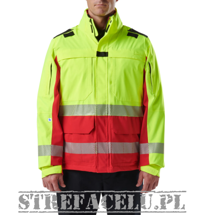 Men's Jacket, Manufacturer : 5.11, Model : Responder Hi-Viz Parka 2.0, Color : Range Red