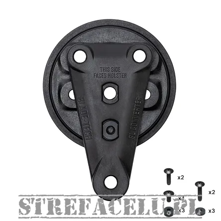 Disk with adapter for Safariland holster for Tek-Mount 360 Insert Disk mounting - black - Bladetech