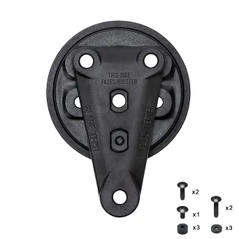 Disk with adapter for Safariland holster for Tek-Mount 360 Insert Disk mounting - black - Bladetech