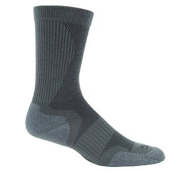 Men's Socks by 5.11, Model : SLIP STREAM Crew SOCK, Color: GUN METAL GREY