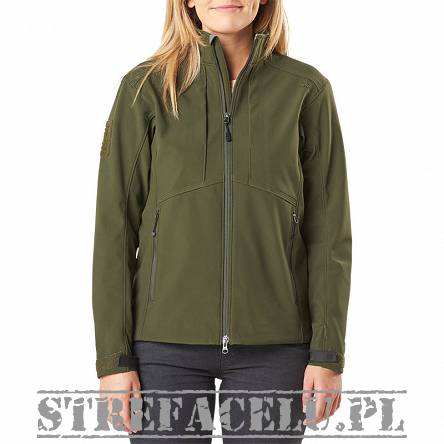 Women's Jacket, Manufacturer : 5.11, Model : Wm Sierra Softshell, Color : Moss