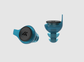 Earplugs; Model : XP Reactor, Manufacturer : AXIL, Size : M/L, Color : Blue