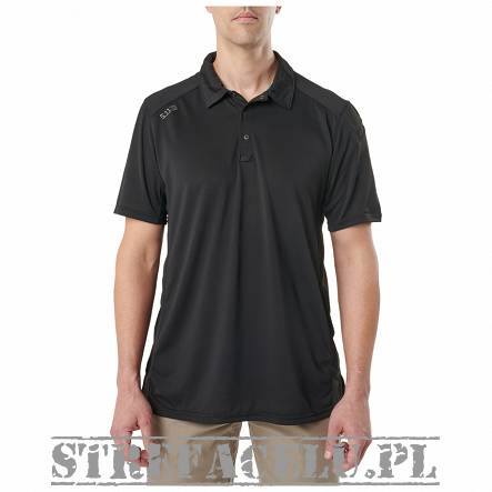 Men's Polo, Manufacturer : 5.11, Model : Paramount Short Sleeve Polo, Color : Black