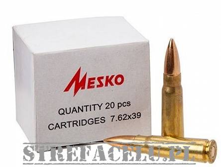 Ammunition 7.62x39, Type : FMJ, Manufacturer : MESKO