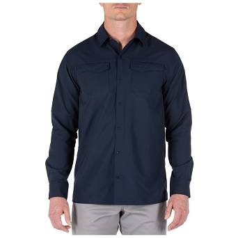 Men's Shirt, Manufacturer : 5.11, Model : Freedom Flex Long Sleeve Shirt, Color : Peacoat