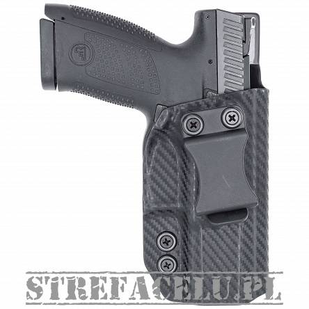 IWB Holster, Compatibility : CZ P10-S, Manufacturer : Concealment Express, Material : Kydex, For Persons : Right Handed, Finish : Carbon