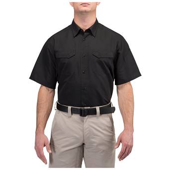 Men's Shirt, Manufacturer : 5.11, Model : Fast-Tac Short Sleeve Shirt, Color : Black