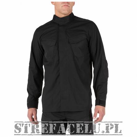 Men's Shirt, Manufacturer : 5.11, Model : Quantum Tdu Long Sleeve Shirt, Color : Black