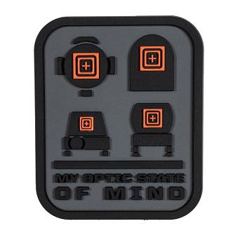Patch, Manufacturer : 5.11, Model : Model : Optic State Of Mind Patch, Color : Grey