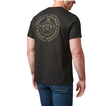 Men's T-shirt, Manufacturer : 5.11, Model : Brew Grounds Tee, Color : Black