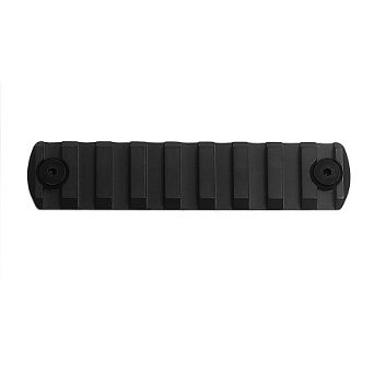 M-Lok 9 notch polymer picatinny rail, black