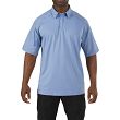 Men's Polo, Manufacturer : 5.11, Model : Rapid Performance Short Sleeve Polo, Color : Fire Med Blue