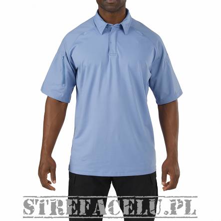 Men's Polo, Manufacturer : 5.11, Model : Rapid Performance Short Sleeve Polo, Color : Fire Med Blue