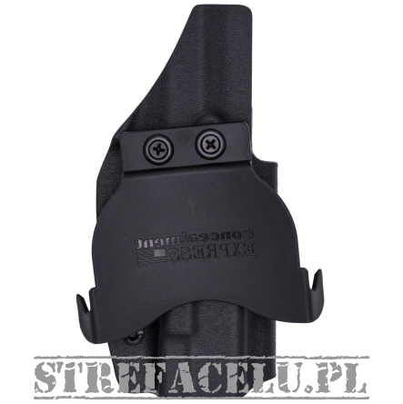 OWB Holster, Compatibility : Springfield H11/Hellcat PRO OR, Manufacturer : Concealment Express, Material : Kydex, For Persons : Right Handed, Color : Black