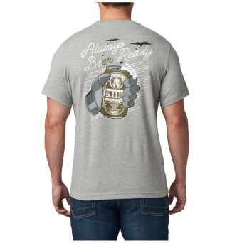 Men's T-shirt, Manufacturer : 5.11, Model : Always Beer Ready Tee, Color : Heather Grey