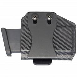 Horizontal Pouch, OWB, Compatibility : 9mm/40SW Single Stack Magazine, Manufacturer : Concealment Express, Material : Kydex, For Persons : Right Handed + Left Handed, Finish : Carbon
