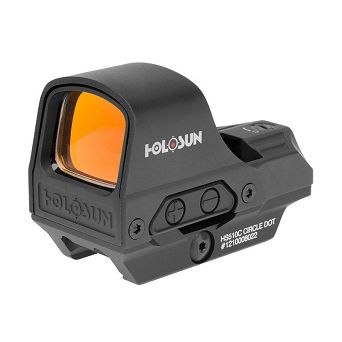 Holosun HS510C Open Reflex Sight - Multi-dot - Solar Panel - Black