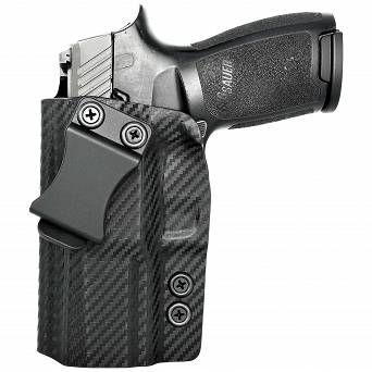 IWB Holster, Compatibility : Sig Sauer P320 Compact/Carry, Manufacturer : Concealment Express, Material : Kydex, For Persons : Left Handed, Finish : Carbon