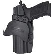 Outside holster right for H&K 45 FS pistol, RH OWB kydex, color: black - 2