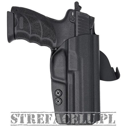 Outside holster right for H&K 45 FS pistol, RH OWB kydex, color: black