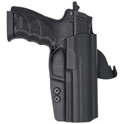 Outside holster right for H&K 45 FS pistol, RH OWB kydex, color: black