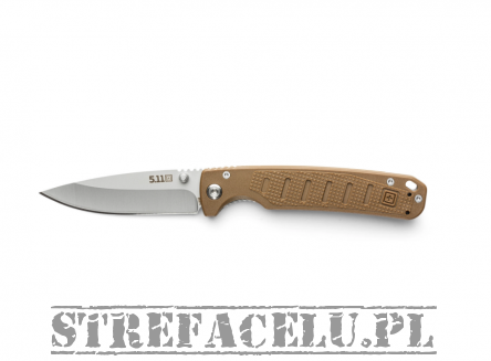 Folding Knife, Manufacturer : 5.11, Model : Icarus DP Knife, Color : Kangaroo