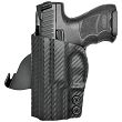 Left external holster for H&K VP9SK OR pistol, LH OWB kydex, color: carbon - 2