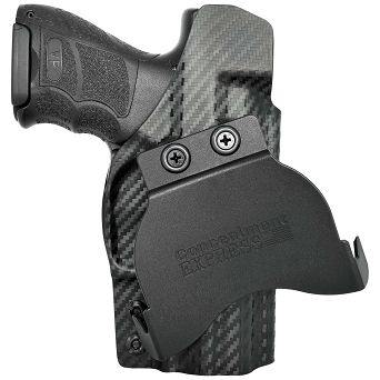 Left external holster for H&K VP9SK OR pistol, LH OWB kydex, color: carbon