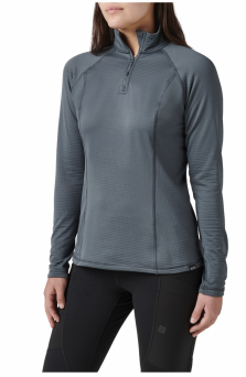 Women's Sweatshirt, Manufacturer : 5.11, Model : Womens Stratos 1/4 Zip, Color : Turbulence