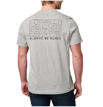 Men's T-shirt, Manufacturer : 5.11, Model : Overwatch Tee, Color : Heather Grey