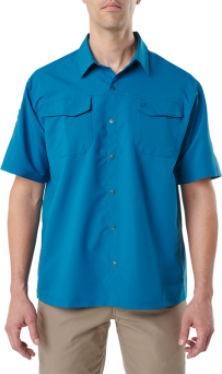 Men's Shirt, Manufacturer : 5.11, Model : Freedom Flex Short Sleeve Shirt, Color : Lake