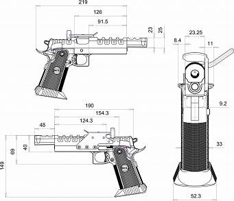 Pistolet Bul Armory SAS II UR F kal. .38 Super, TIN barrel