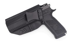 IWB Holster, Compatibility : CZ P-09, Manufacturer : Concealment Express, Material : Kydex, For Persons : Left Handed, Finish : Carbon