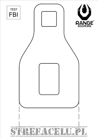 Tarcze Strzeleckie Test FBI 50szt Range Solutions